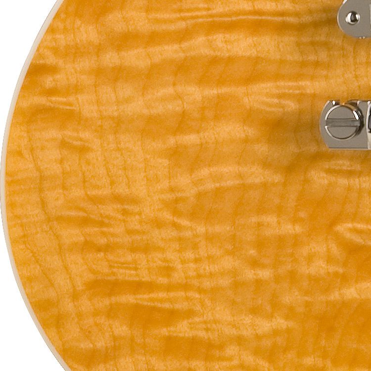 The Nighthawk comes in a golden hued Translucent Amber finish. This 