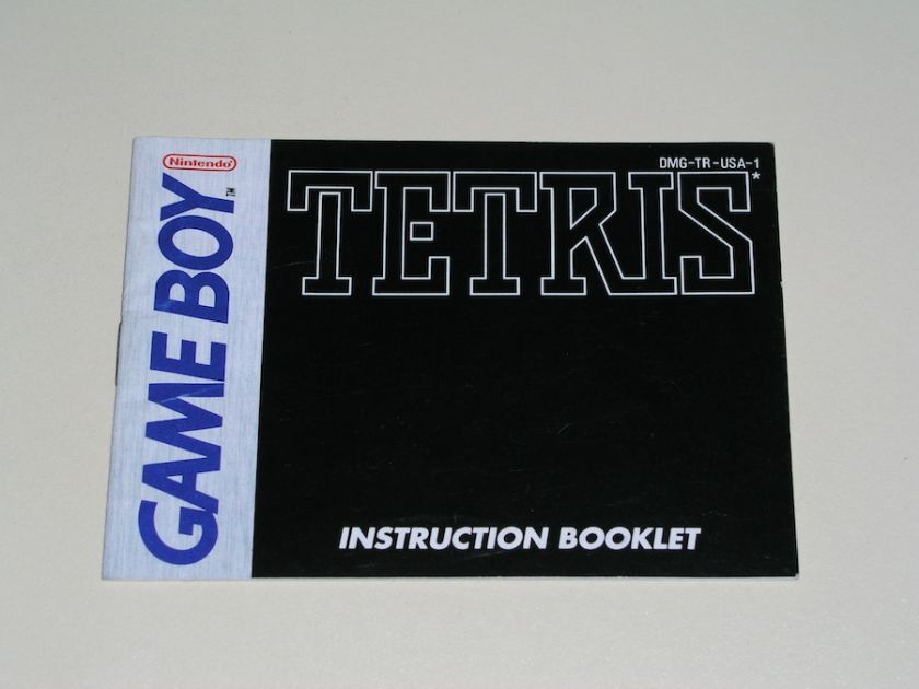 Tetris manual DMG TR USA 1   Nintendo Game Boy 045496730277  