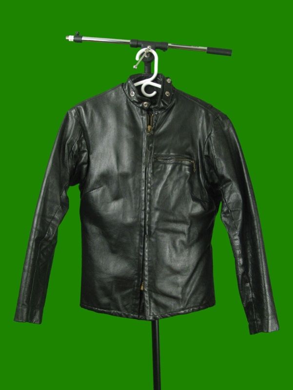 Vintage WOMENS BLACK LEATHER CAFE RACER MOTORCYCLE JACKET Top Gear 8 