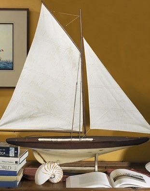 This Cup Contender pond yacht model was specially designed & built by 