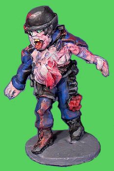 DEAL 0612 Zombie SWAT 25mm miniatures  