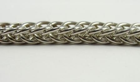Sterling Silver Necklace Chain Double Link Rectangular  