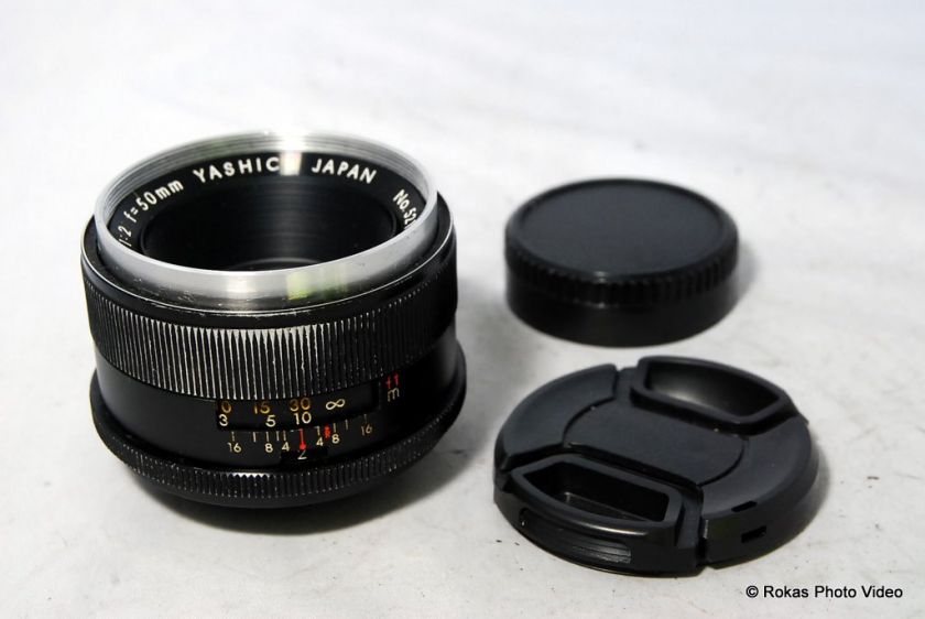 Used Yashica DX 50mm f2 Lens M42 Pentax screw mount  