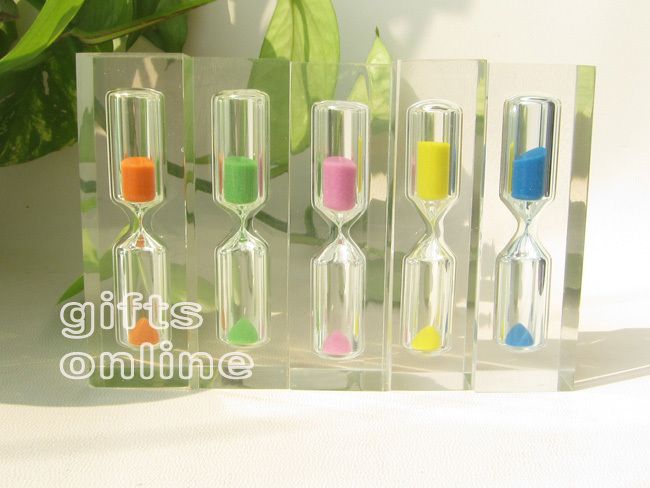 Mini colorful sand clock Hourglass Timer 3 Minute decor  