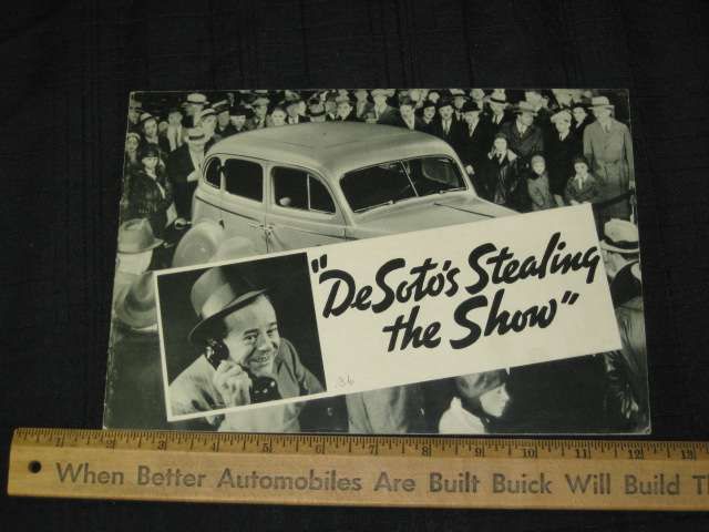 1936 DeSoto Airstream, Airflow III B&W Sales Brochure  