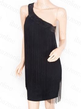 New Sexy One Shoulder Fringes Sequin Evening Party Dress S M L XL 