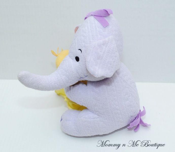 Fisher Price Pooh Lumpy Heffalump with Duck Plush Toy  