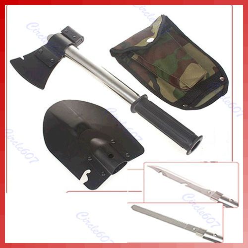Military Multi Function Tools Folding Shovel Outdoor Hiking Camping 