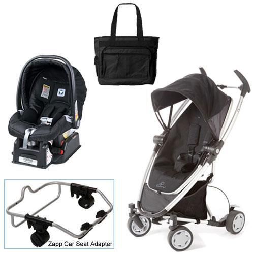 Quinny Rocking Black Zapp Xtra Travel System w/Peg Perego Black Car 