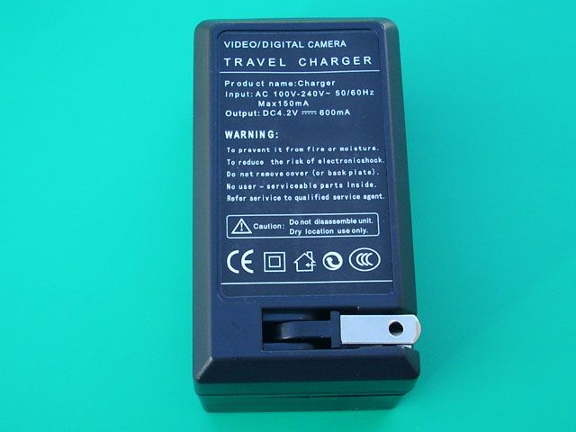 Travel Charger For 3.6V 3.7V 14500 AA Li Ion Battery  