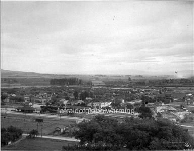 Photo 1890s Fremont, CA Panorama Mission Peak and Valley  