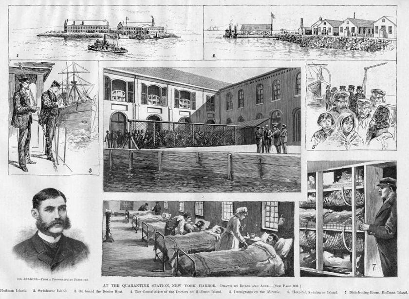 DOCTOR, HOFFMAN ISLAND IMMIGRANTS QUARANTINE, HOSPITAL  