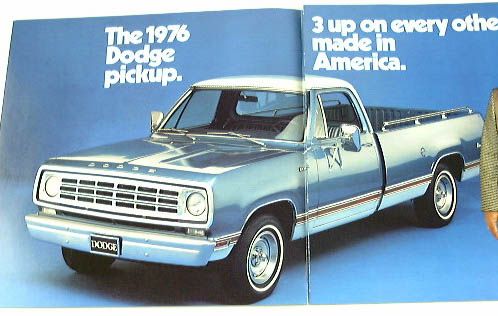 1976 76 DODGE PICKUP TRUCK BROCHURE D300 Crew Cab D100  