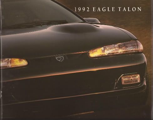 1992 92 Eagle Talon original sales brochure  