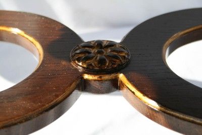 Decorative pair of walnut benches, turn of the century.  