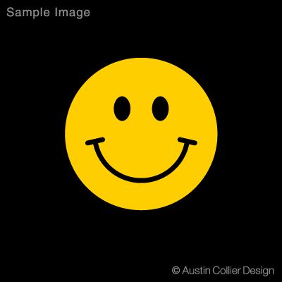 HAPPY FACE Vinyl Decal Car Sticker   Smiley Face  
