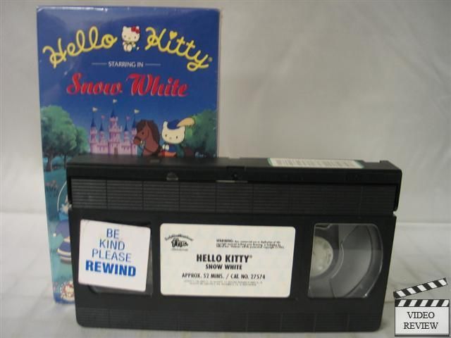 Hello Kitty   Snow White VHS 012232757430  