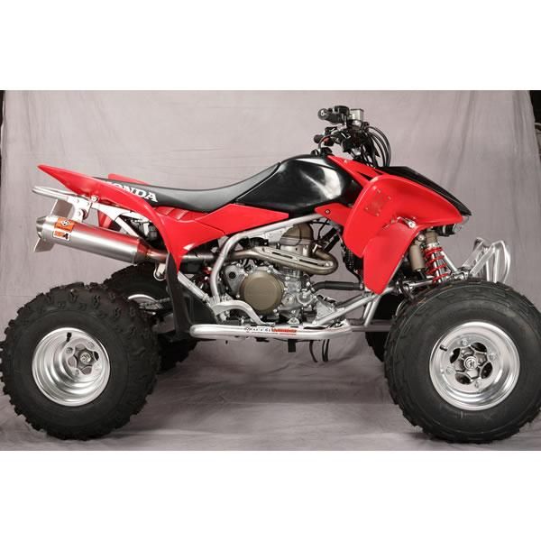   trx700xx fits 2008 2009 the motoworks sr4 aluminum slip on exhaust is