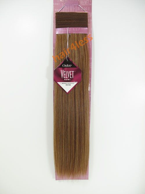 Outre Velvet 100% Remi Human Hair Yaki WVG 16 #F27/30  
