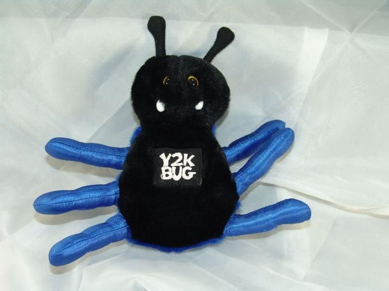 Millenium Y2K Computer Bug Plush Stuffed Animal Toy  