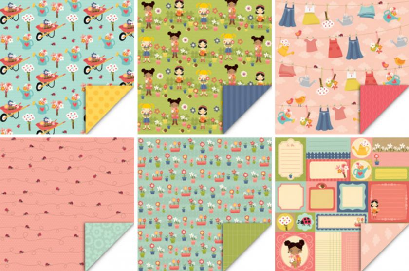 2011 My Little Shoebox PRETTY LITTLE THINGS Paper Lot  