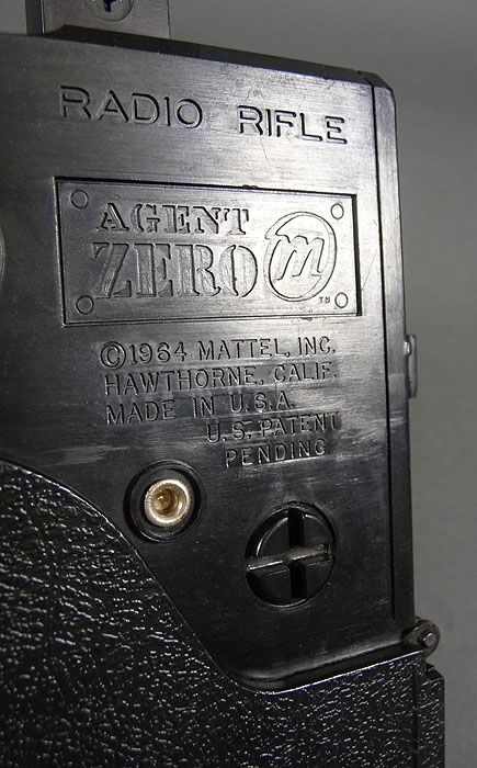 Vintage Agent Zero Secret Agent Spy Toy Cap Gun Radio Rifle Mattel 