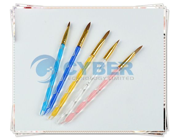 Ways Acrylic Nail Art Pen Brush Cuticle Pusher 18cm  