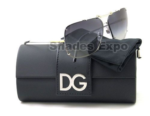 NEW DOLCE & GABBANA SUNGLASS DG 2080 SILVER DG2080 058G 679420358697 