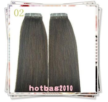 Remy Tape Hair Extension 18=45cm,50g & 20 pieces 10 Color Availble 