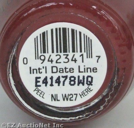 OPI Nail Polish Lacquer International Intl Date Line Brown Maroon 