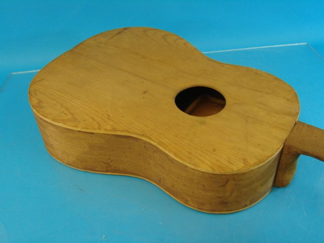 Primitive Handmade Acoustic Guitar Body+Neck Set Unfinished DIY 