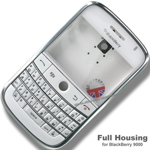 FULL HOUSING COVER FOR BLACKBERRY BOLD 9000 PEARL WHITE  