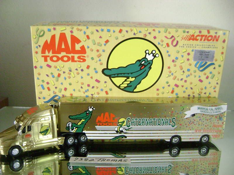 2001 GATORNATIONALS MAC TOOLS BRASS HAULER SET 1/3504  