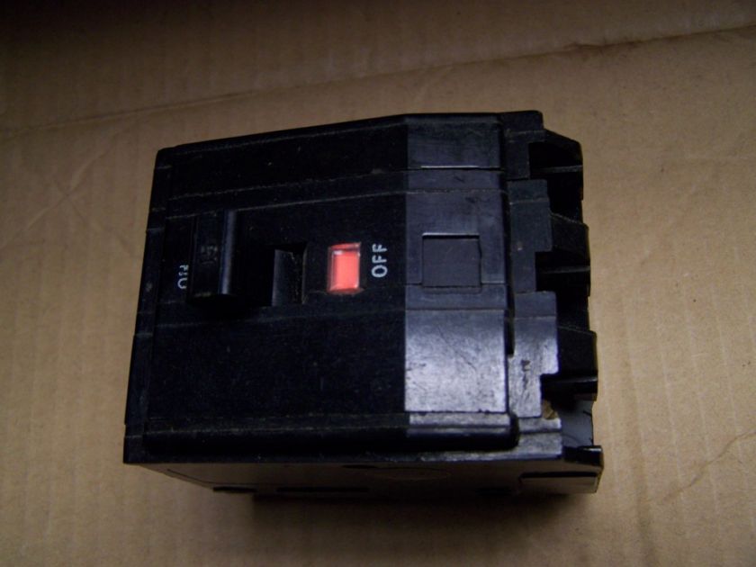 SQUARE D 3P 15A BREAKER QOB315 BLK FACE L 35G  