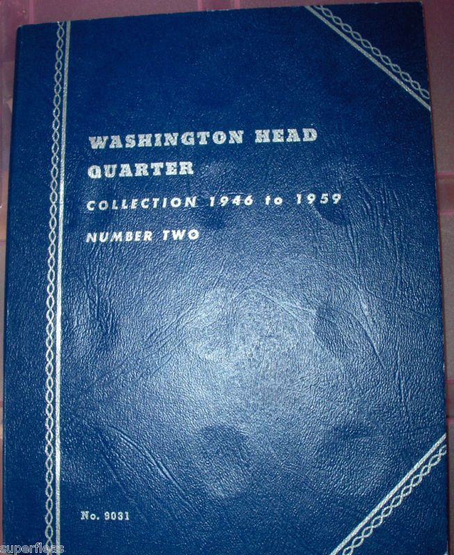 NOS Whitman 9031 Washington Quarter Folder 1946 1959  