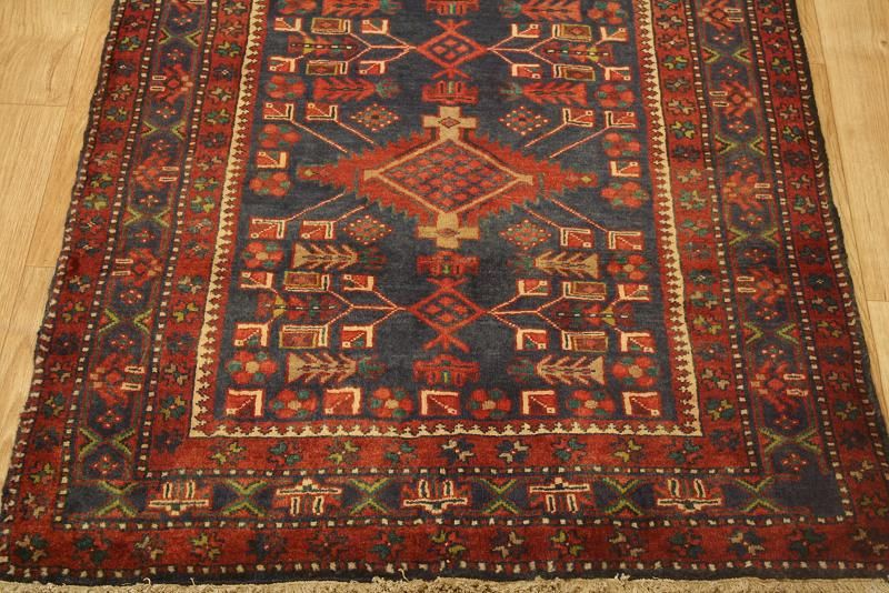 Semi Antique Tribal Wool Goravan Runner Persian Oriental Area Rug 