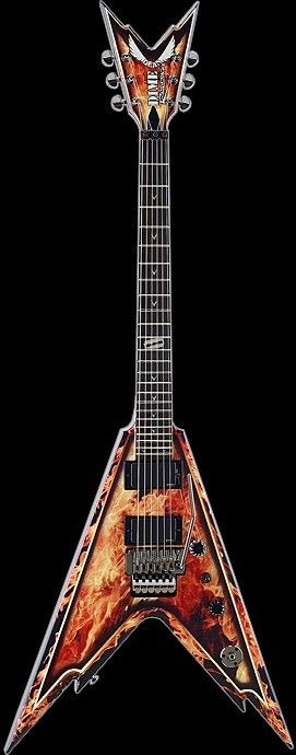 Dean Razorback V 25.5 Explosion Electric Guitar  