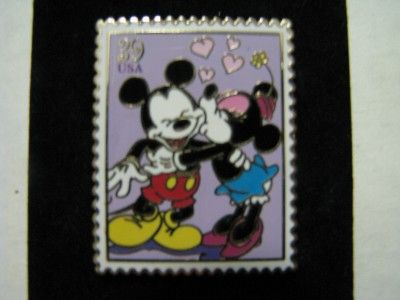 Disney USPS Art of Romance Mickey Minnie stamp Pin NEW  