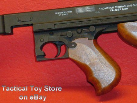 aeg FULL METAL Thompson MILITARY M1A1 Metal Stick Mag AIRSOFT 466fps 