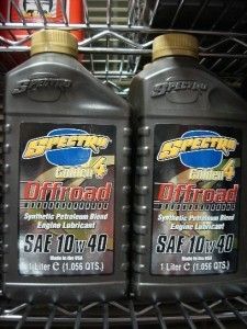 QT BOTTLES SPECTRO GOLDEN OFFROAD 4 OIL 10W 40 NEW  