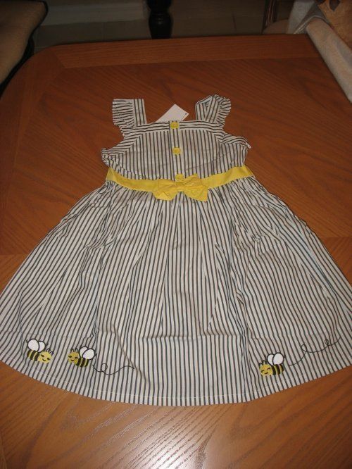 NWT GYMBOREE Bee Chic Pin Stripe Dress 5T  
