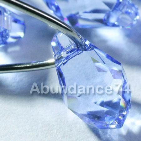 12 Swarovski Crystal 6007 9mm S Briolette Lt Sapphire  