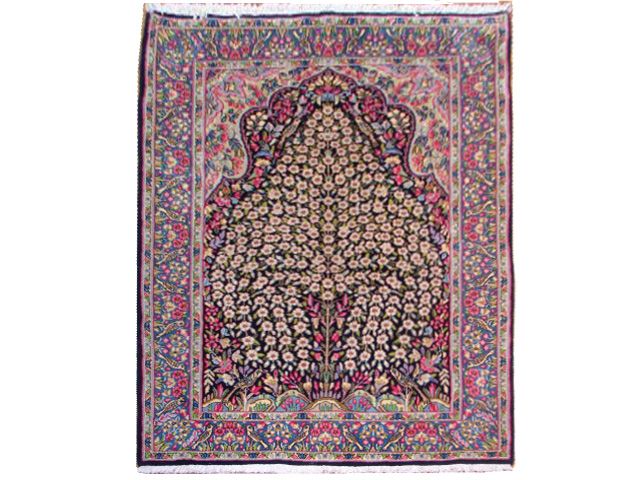 4X6 PERSIAN KERMAN RUG  TREE OF LIFE  