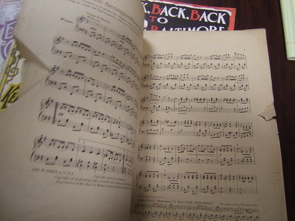 Vintage Sheet Music Black Americana Memorabilia 1890s  