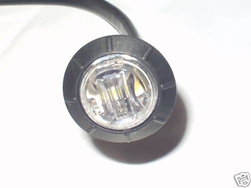 Maxxima 3/4 Mini White Clear LED Bullet License Light  