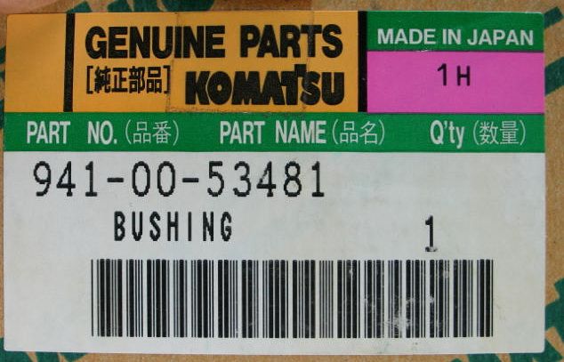 941 00 53481 Komatsu part # 50mm BUSHING  