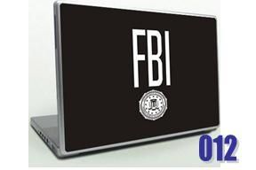 Unique FBI Logo Laptop Skin Decal   Leather Look  