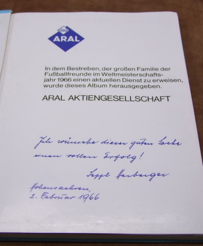 Aral Football Album Weltmeisterschaft 1966  