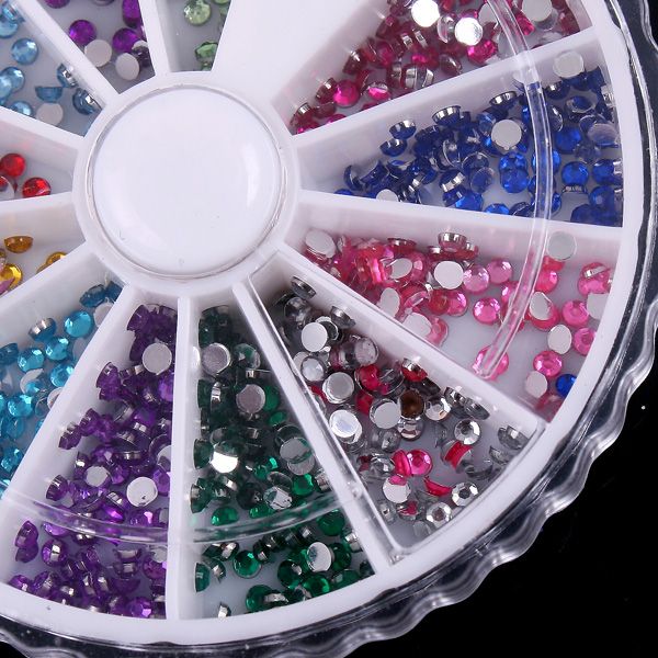 Nail Art Rhinestones Glitter Wheel Glue Acrylic H986  