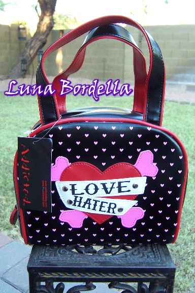 ADDICTED~Love Hater Tattoo Purse/Bag~Gothic/Rockabilly  